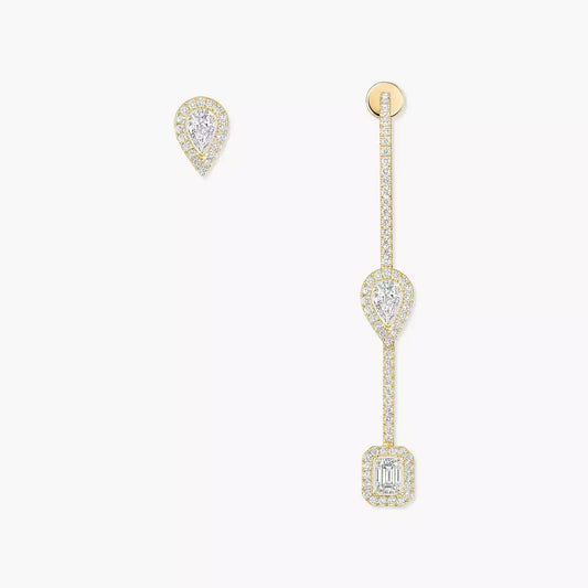 [Aura Jewels]Diamond Drop Earrings My Twin
