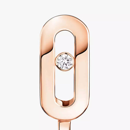[Aura Jewels]Diamond Mini Hoop Earrings Move Classique