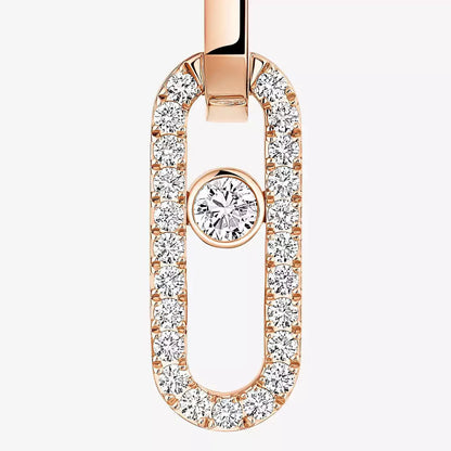 [Aura Jewels]Move Link Diamond Earrings