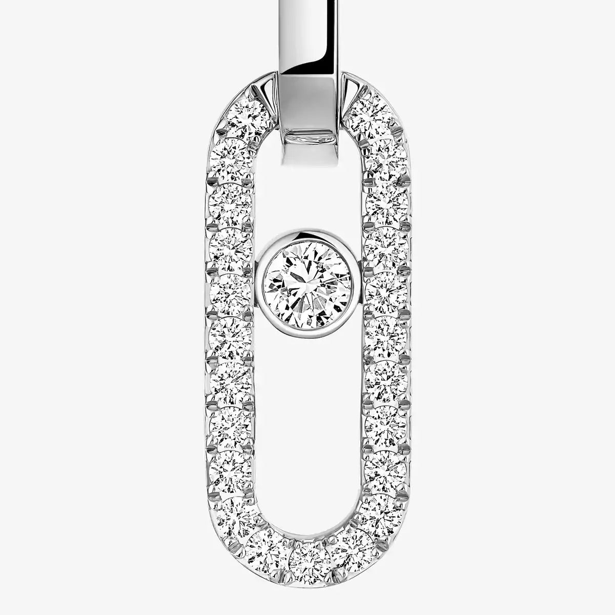 [Aura Jewels]Move Link Diamond Earrings