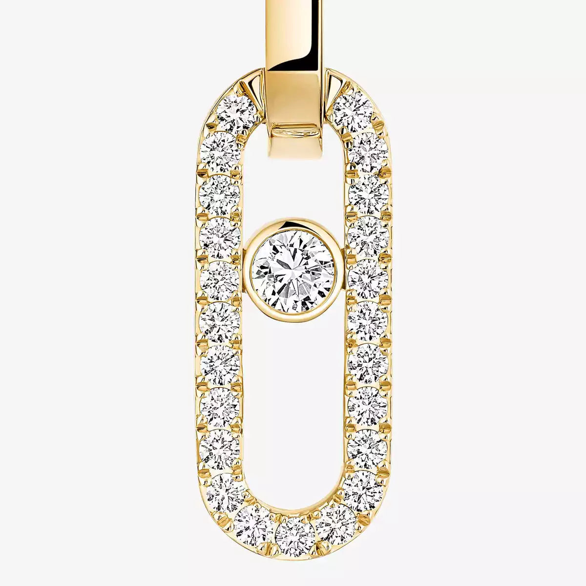 [Aura Jewels]Move Link Diamond Earrings