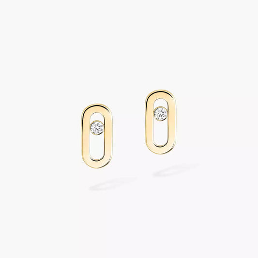 [Aura Jewels]Move Uno Diamond Stud Earrings