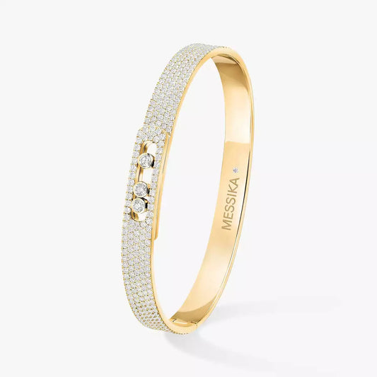 [Aura Jewels]Move Noa Full Pavé Diamond Bangle Bracelet