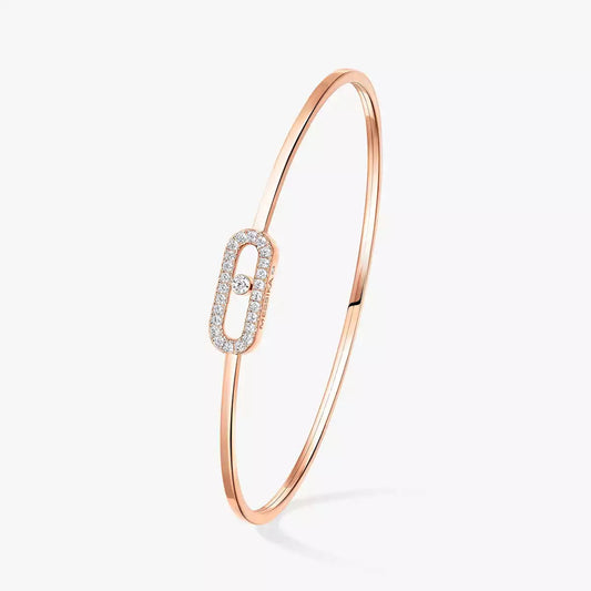[Aura Jewels]Move Uno pavé flex bangle medium