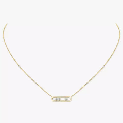 [Aura Jewels] Baby Move Gold Diamond Necklace