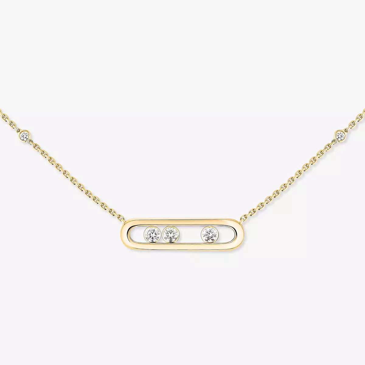 [Aura Jewels] Baby Move Gold Diamond Necklace