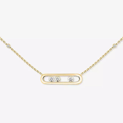 [Aura Jewels] Baby Move Gold Diamond Necklace