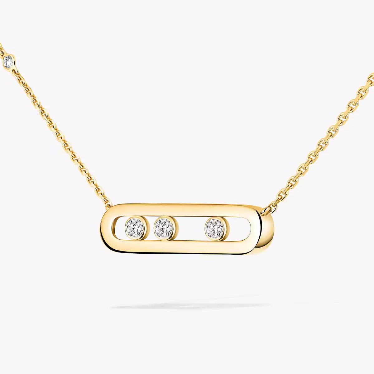 [Aura Jewels] Baby Move Gold Diamond Necklace