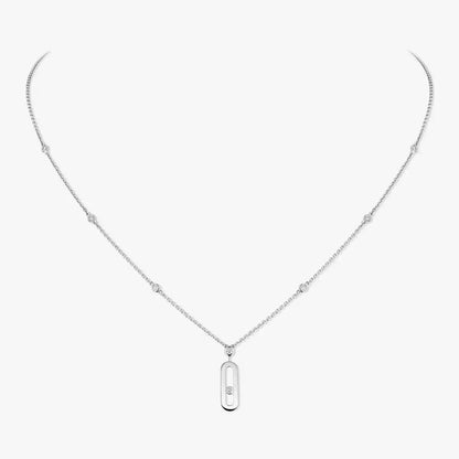 [Aura Jewels] Move Uno Gold Diamond Long Necklace