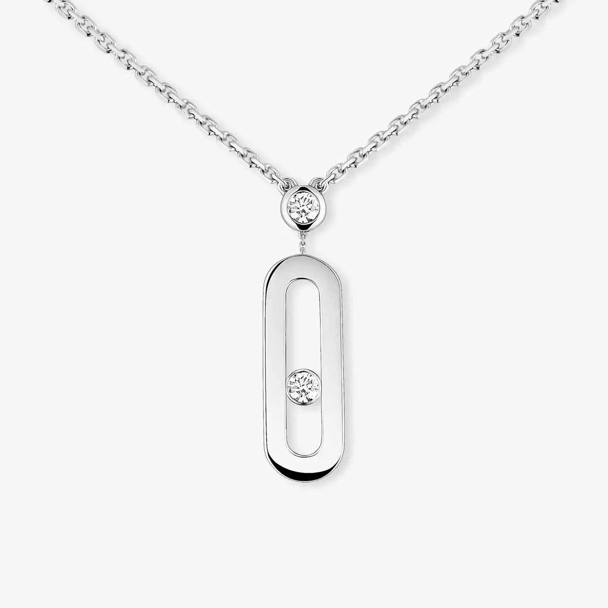 [Aura Jewels] Move Uno Gold Diamond Long Necklace