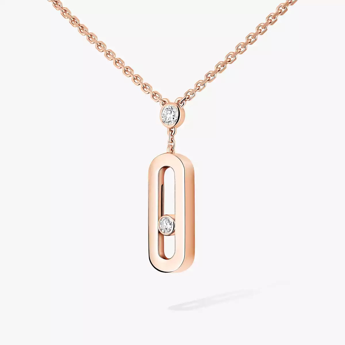 [Aura Jewels] Move Uno Gold Diamond Long Necklace