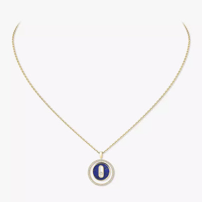 [Aura Jewels]Lucky Move Diamond Necklace in Rose Gold and White Mother-of-Pearl