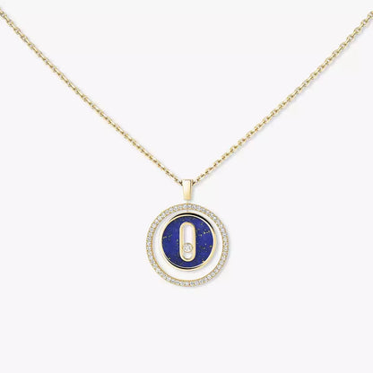[Aura Jewels]Lucky Move Diamond Necklace in Rose Gold and White Mother-of-Pearl