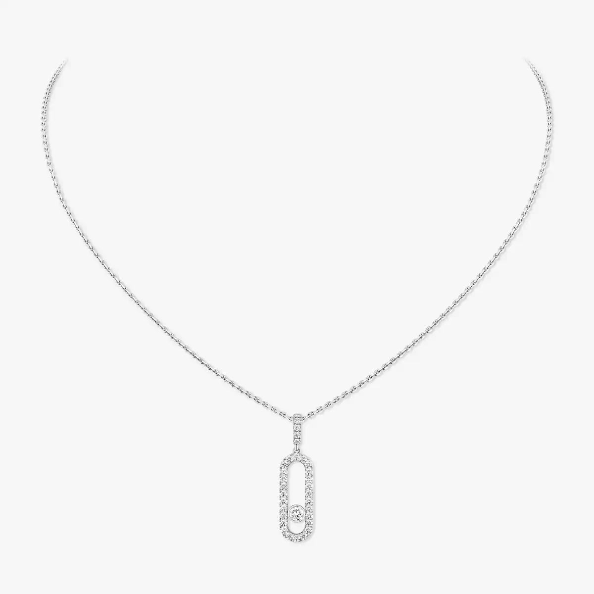 [Aura Jewels]Move Uno Diamond Necklace in Rose Gold