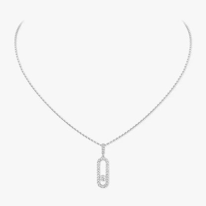 [Aura Jewels]Move Uno Diamond Necklace in Rose Gold