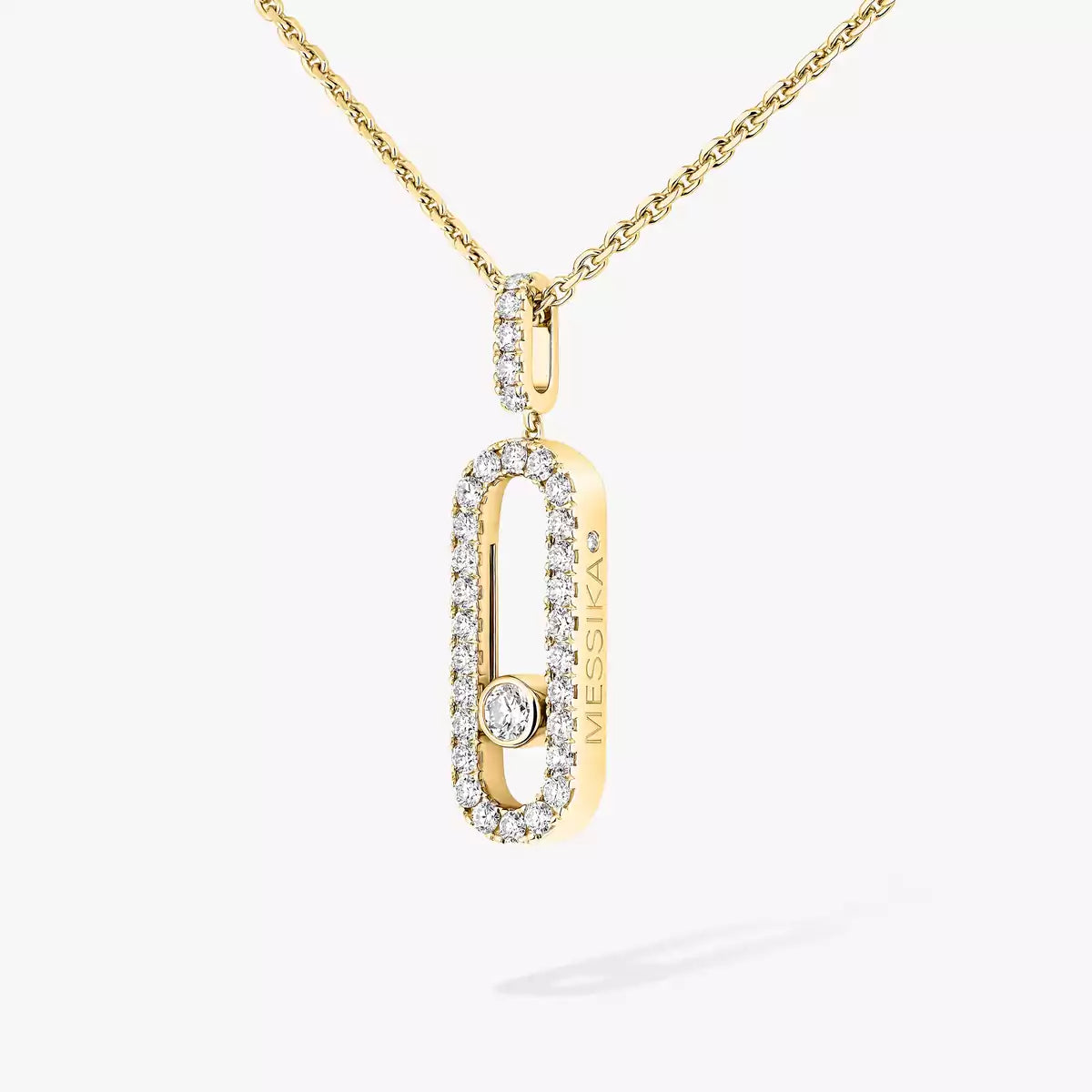 [Aura Jewels]Move Uno Diamond Necklace in Rose Gold
