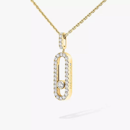 [Aura Jewels]Move Uno Diamond Necklace in Rose Gold