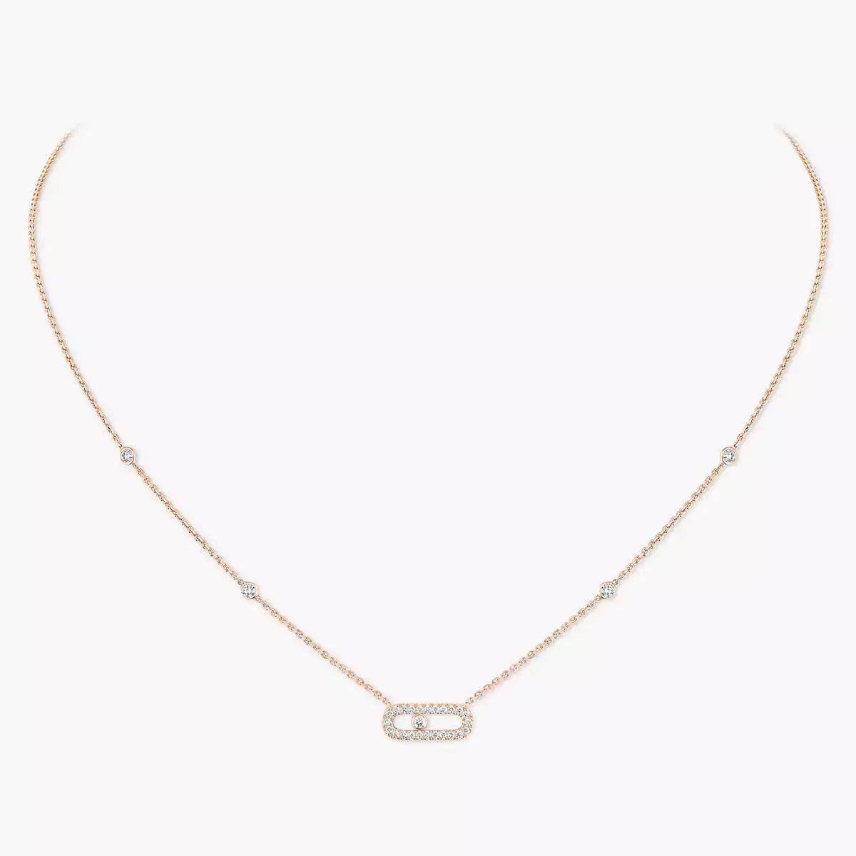 [Aura Jewels]Diamond Necklace Move Uno