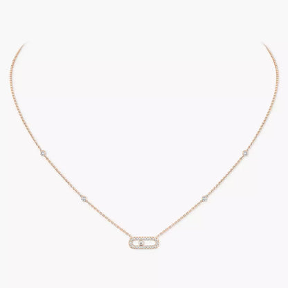 [Aura Jewels]Diamond Necklace Move Uno