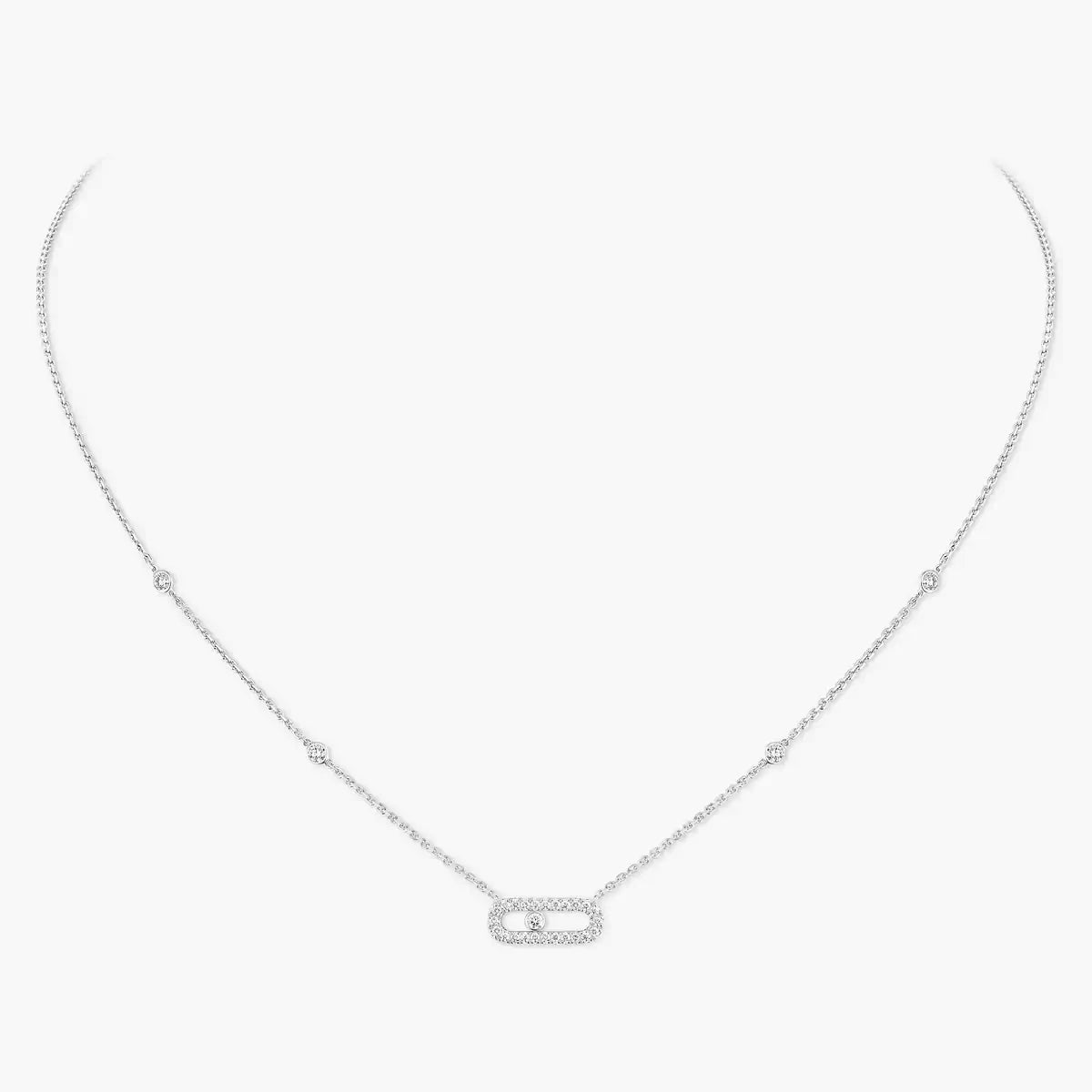 [Aura Jewels]Diamond Necklace Move Uno