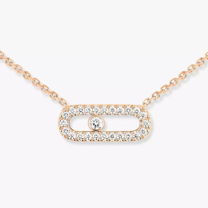 [Aura Jewels]Diamond Necklace Move Uno