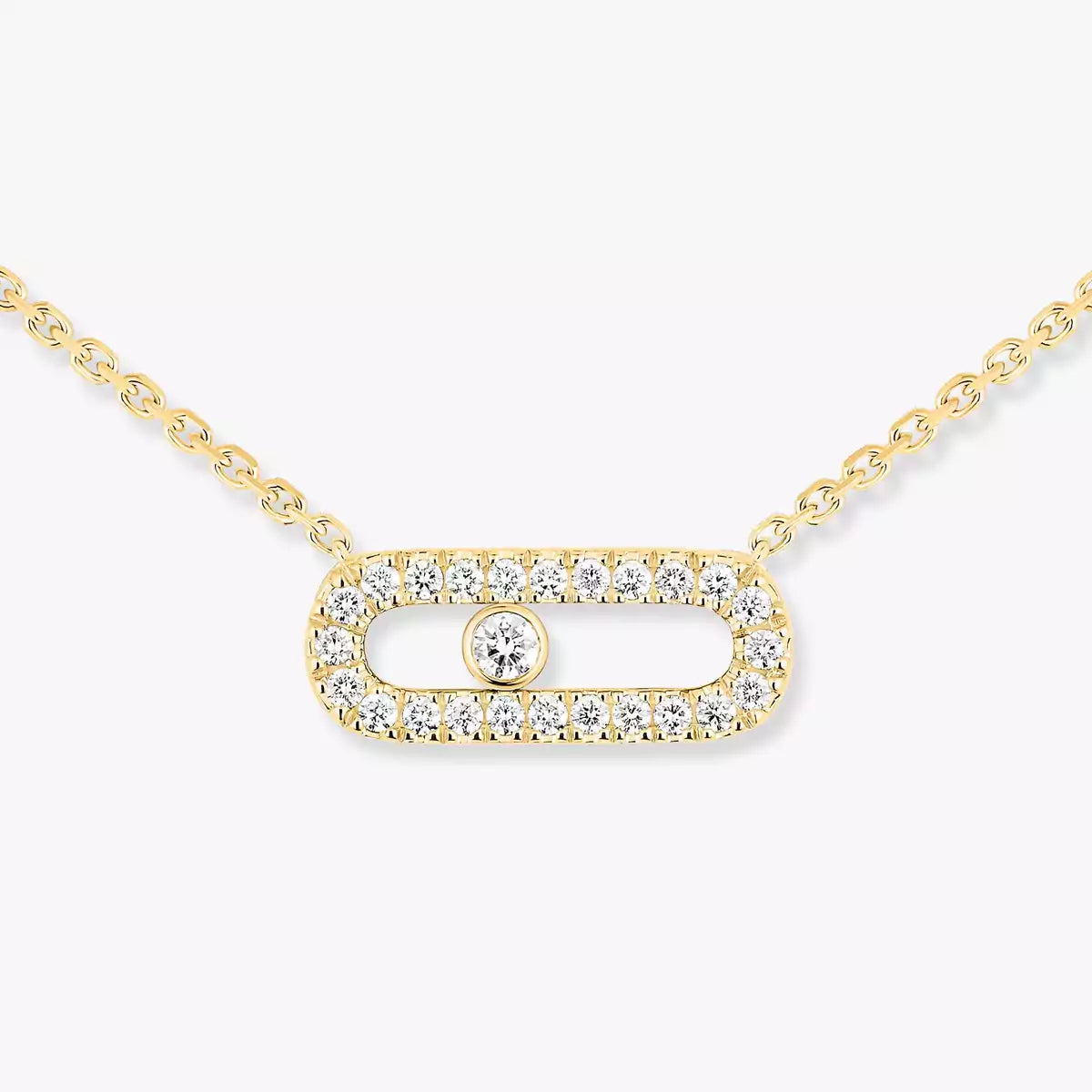 [Aura Jewels]Diamond Necklace Move Uno