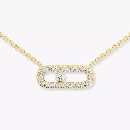 [Aura Jewels]Diamond Necklace Move Uno