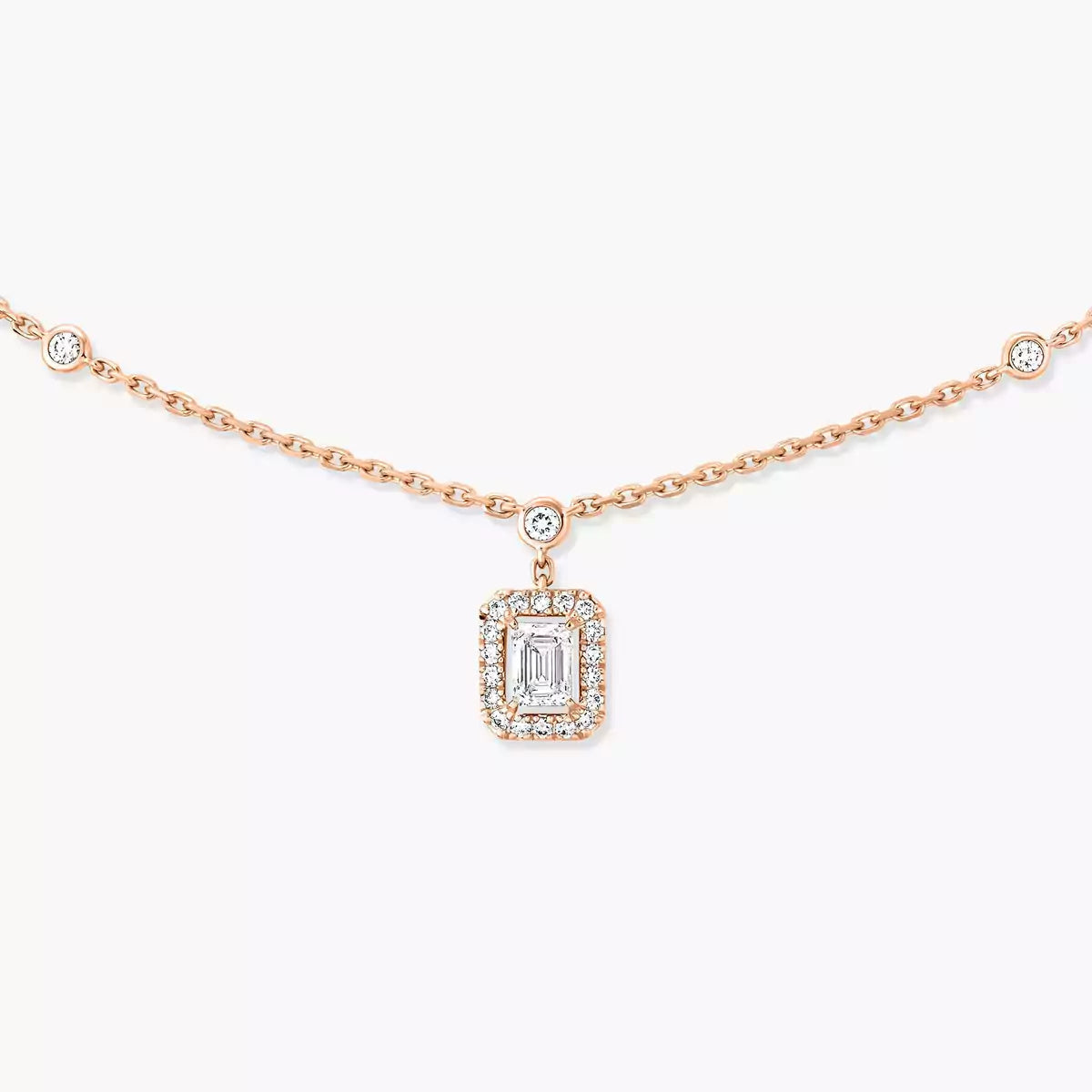 [Aura Jewels]My Twin Diamond Necklace in Silver