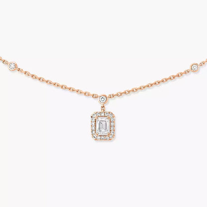 [Aura Jewels]My Twin Diamond Necklace in Silver
