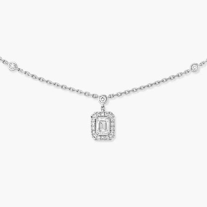 [Aura Jewels]My Twin Diamond Necklace in Silver