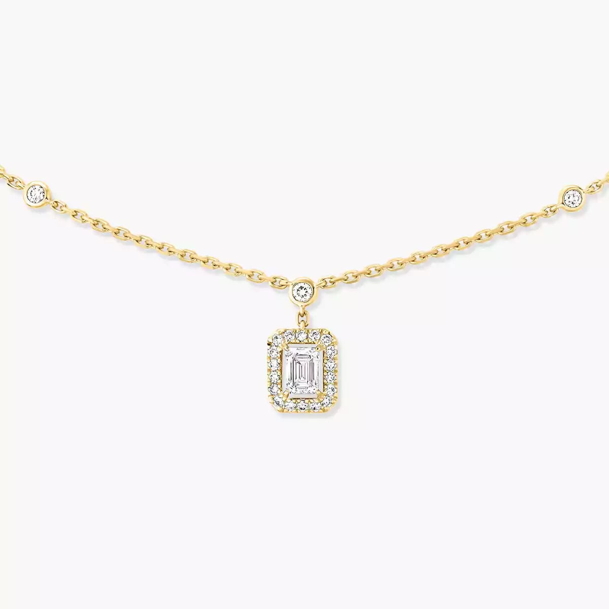 [Aura Jewels]My Twin Diamond Necklace in Silver