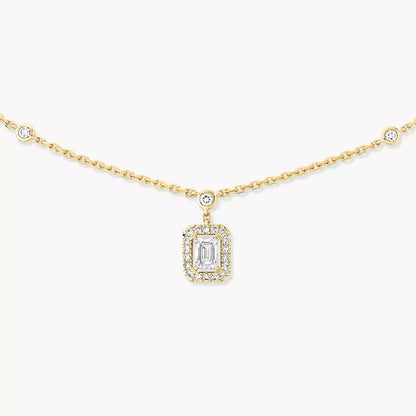[Aura Jewels]My Twin Diamond Necklace in Silver