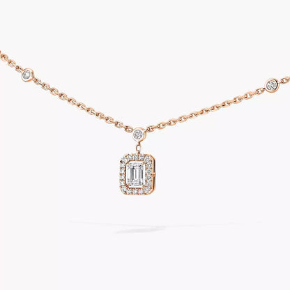 [Aura Jewels]My Twin Diamond Necklace in Silver