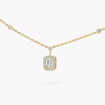 [Aura Jewels]My Twin Diamond Necklace in Silver