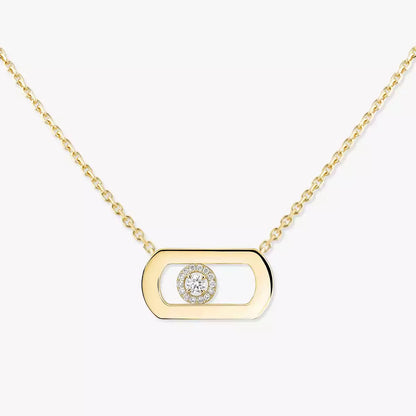 [Aura Jewels]So Move Diamond Necklace in Gold