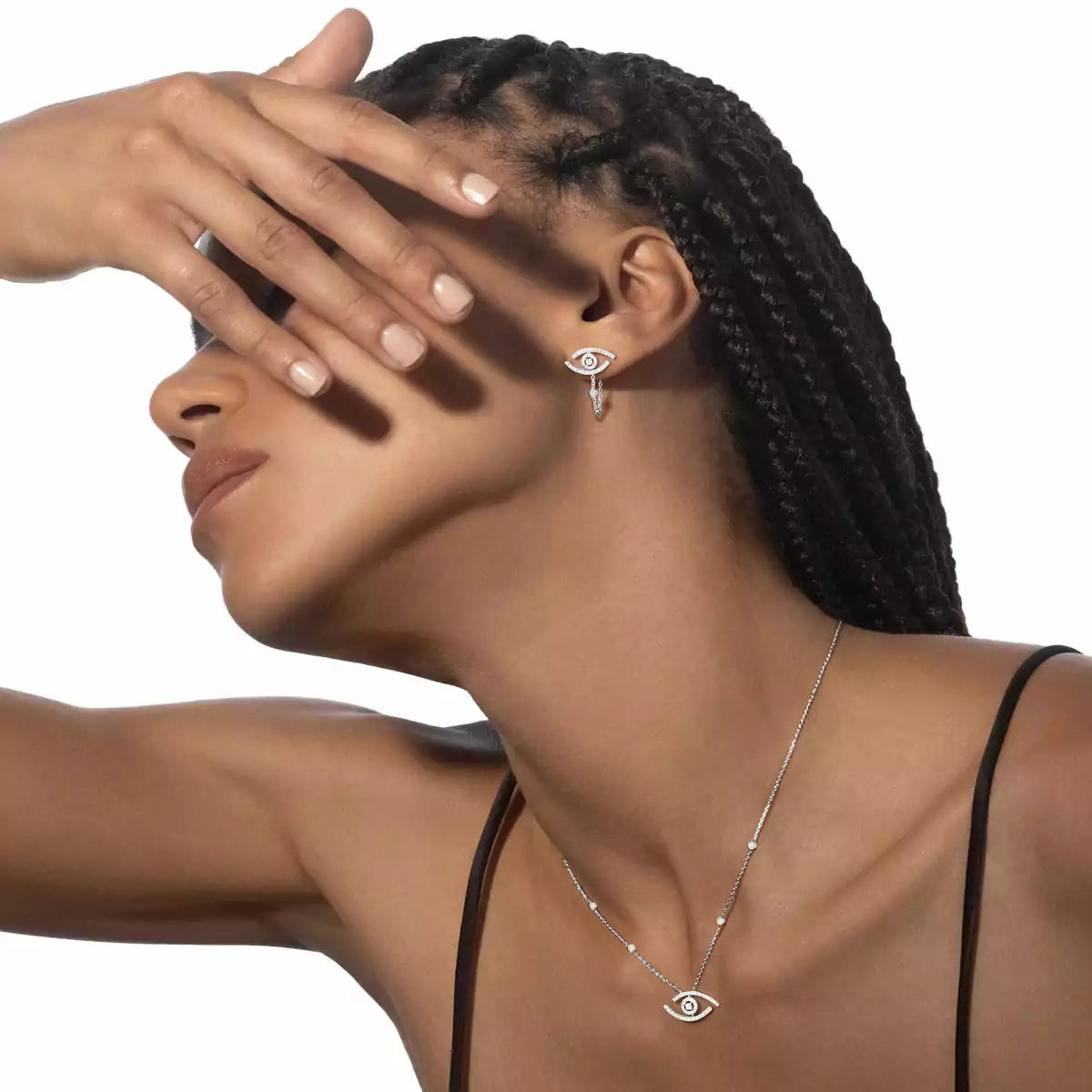 [Aura Jewels]Lucky Eye Diamond Earrings