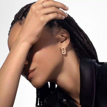 [Aura Jewels]So Move Diamond Earrings in Yellow Gold