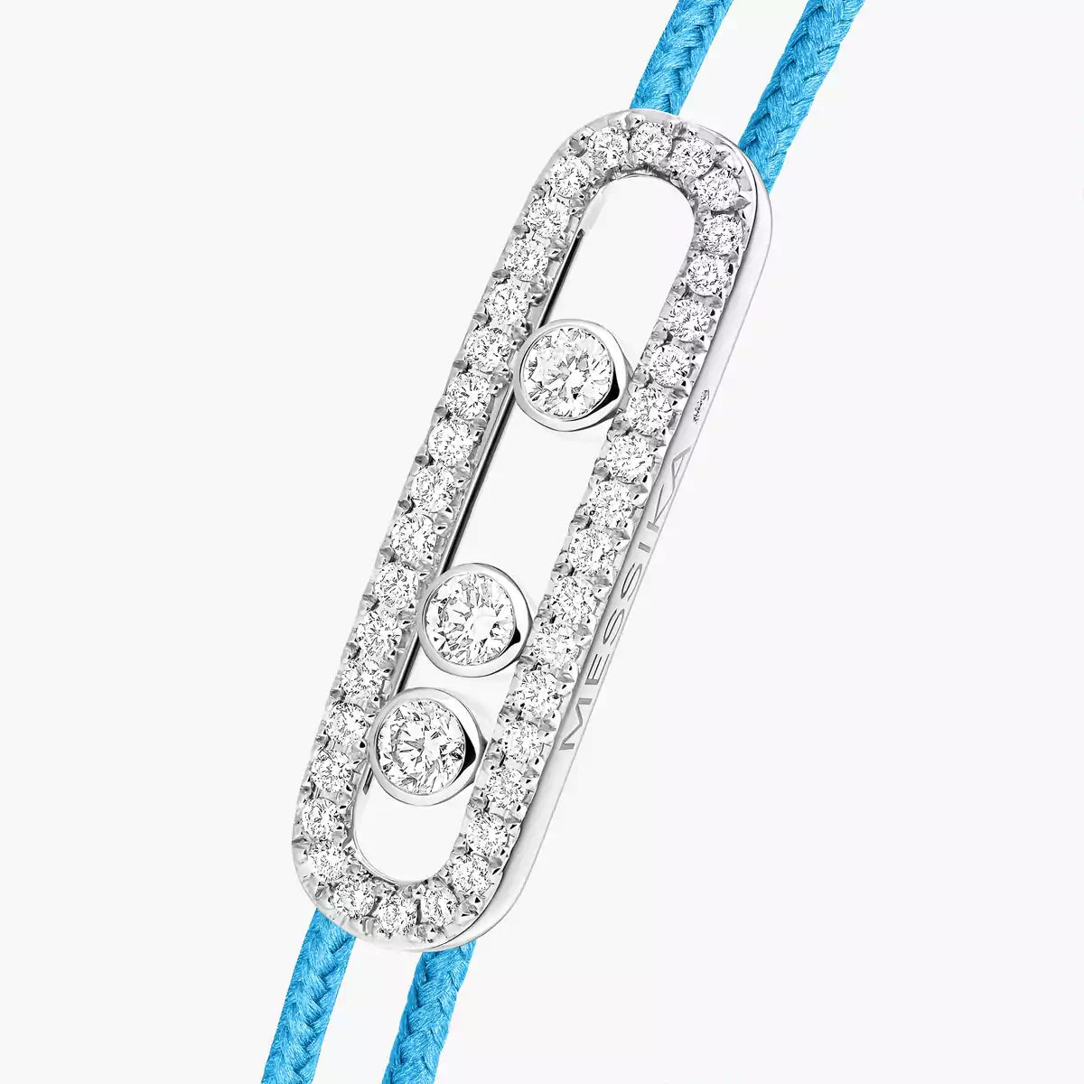 [Aura Jewels]Messika Care(s) pink cord pavé bracelet