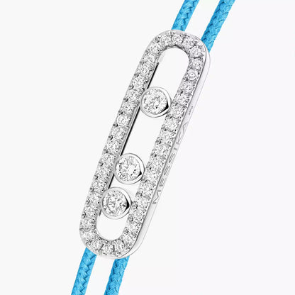 [Aura Jewels]Messika Care(s) pink cord pavé bracelet