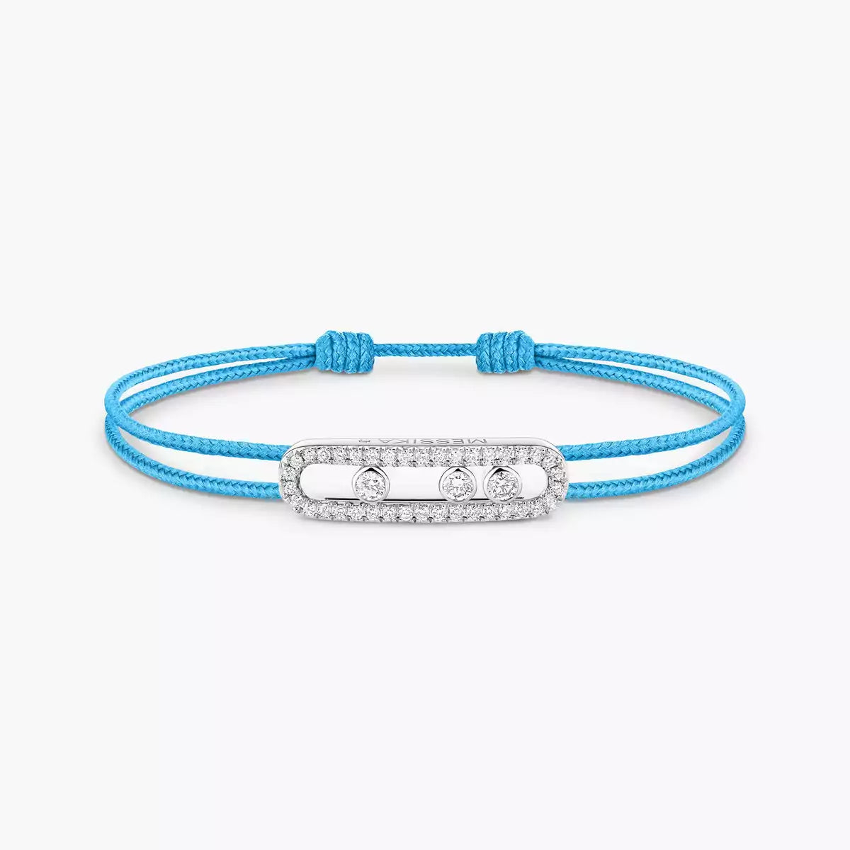[Aura Jewels]Messika Care(s) pink cord pavé bracelet