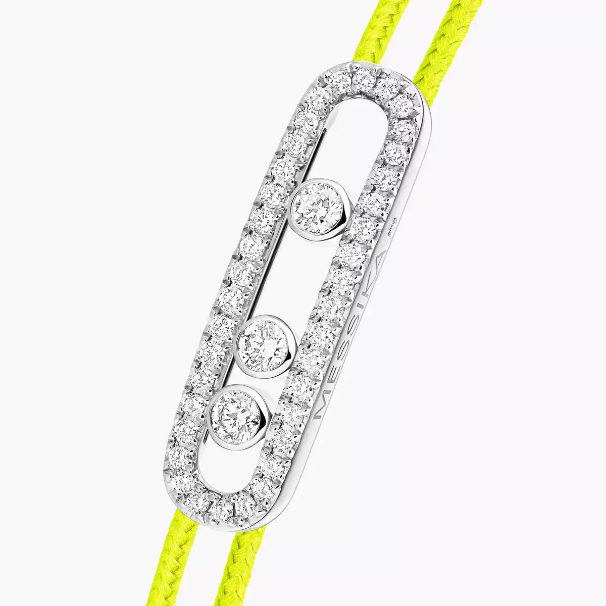 [Aura Jewels]Messika Care(s) pink cord pavé bracelet