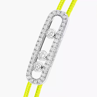 [Aura Jewels]Messika Care(s) pink cord pavé bracelet