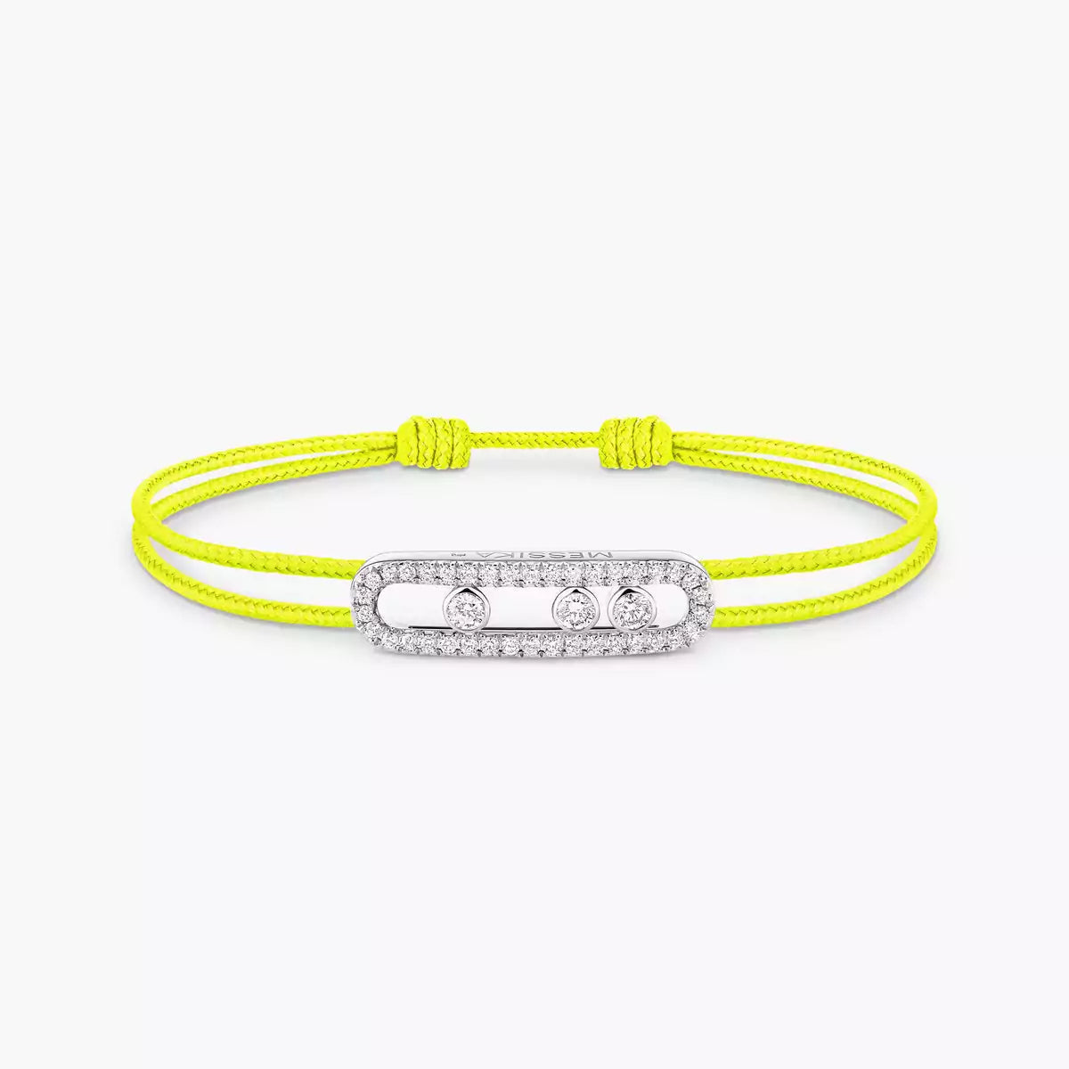 [Aura Jewels]Messika Care(s) pink cord pavé bracelet