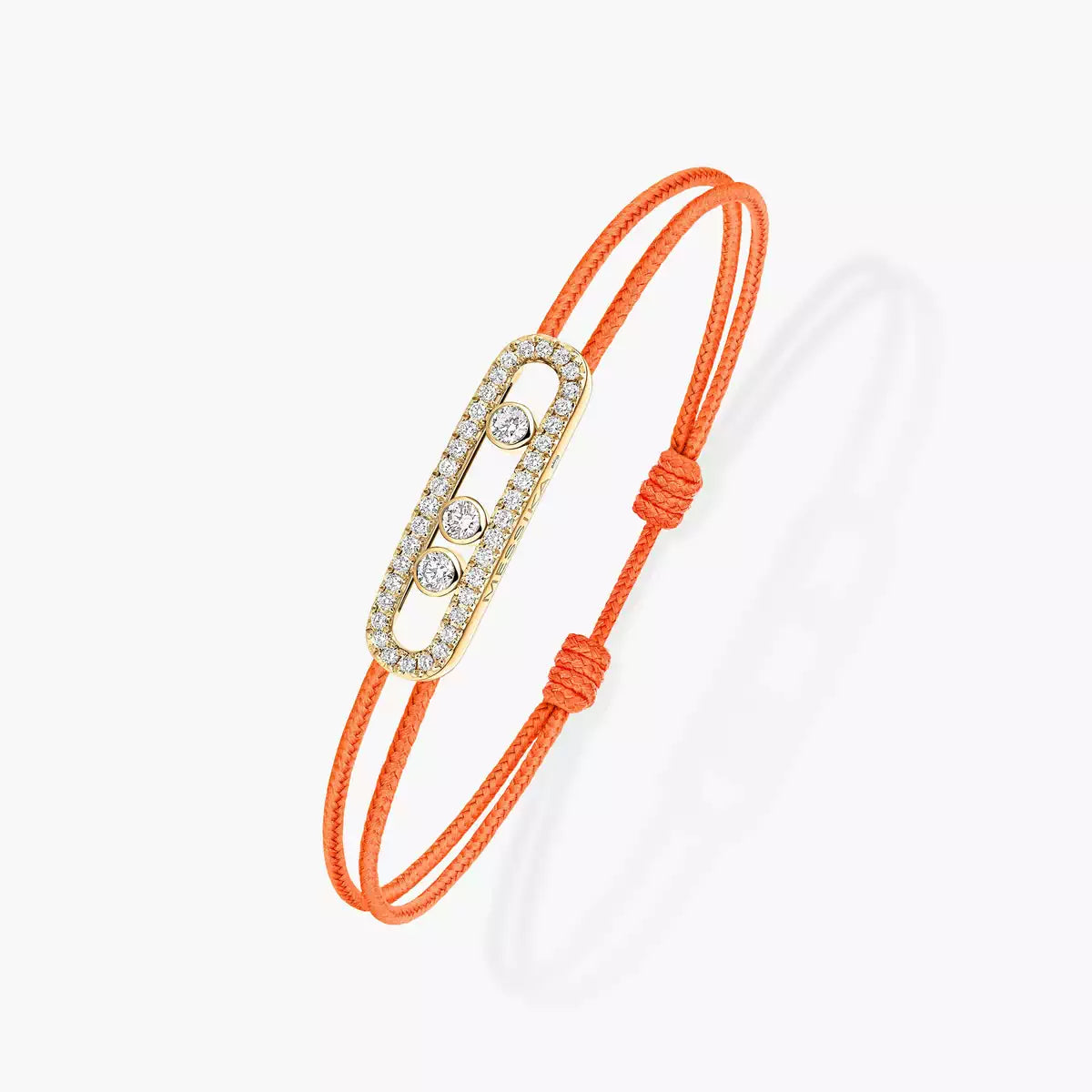 [Aura Jewels]Messika Care(s) pink cord pavé bracelet