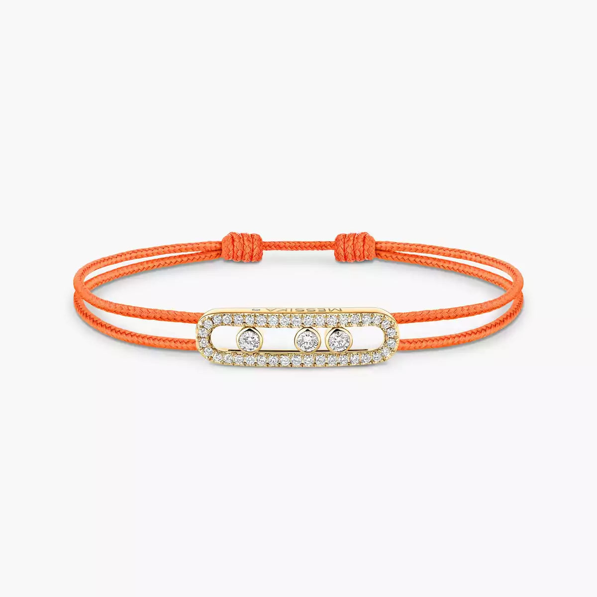 [Aura Jewels]Messika Care(s) pink cord pavé bracelet
