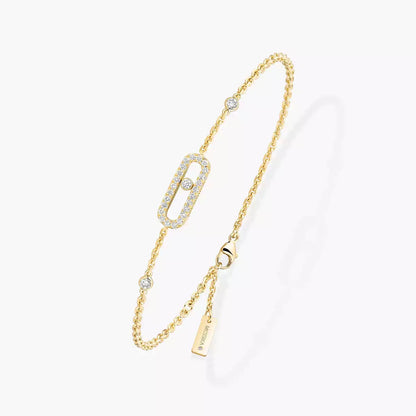 [Aura Jewels]Move Uno Diamond Bracelet