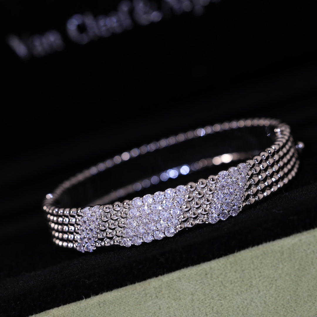 [Aura Jewels]  FIVE-ROW DIAMOND BRACELET