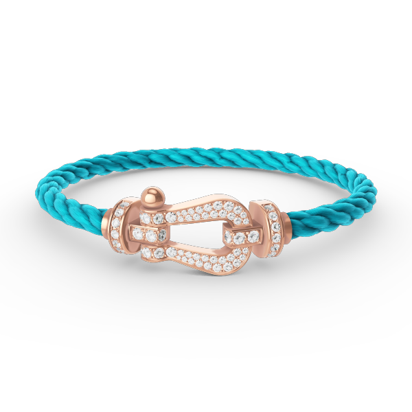 ¡®Aura Jewels¡¯FORCE LARGE HORSESHOE FULL DIAMOND BRACELET ROSE GOLD