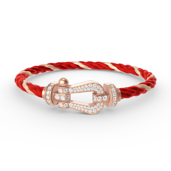 ¡®Aura Jewels¡¯FORCE LARGE HORSESHOE FULL DIAMOND BRACELET ROSE GOLD