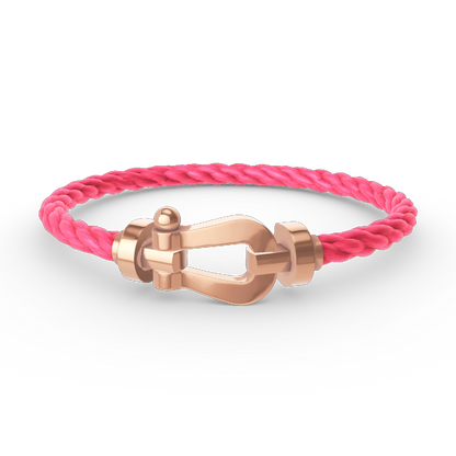 ¡®Aura Jewels¡¯FORCE LARGE HORSESHOE NO DIAMOND BRACELET ROSE GOLD